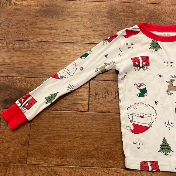 Carter’s Christmas Pajama Top - Size 5/5A - Picture 2 of 16